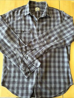 J. Crew Men's Grey Plaid Button-Down Shirt